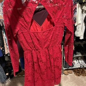 Red Lace Dress